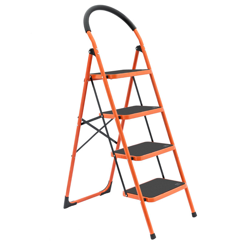 WFX Utility™ Platform 4.3 ft Aluminum Step Ladders with 300 lb. Load